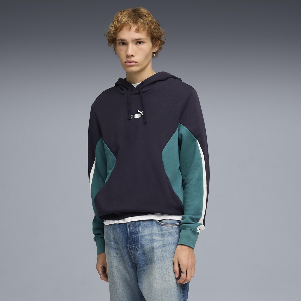 Sweat à capuche, ESSENTIEL LOGO marine, PUMA