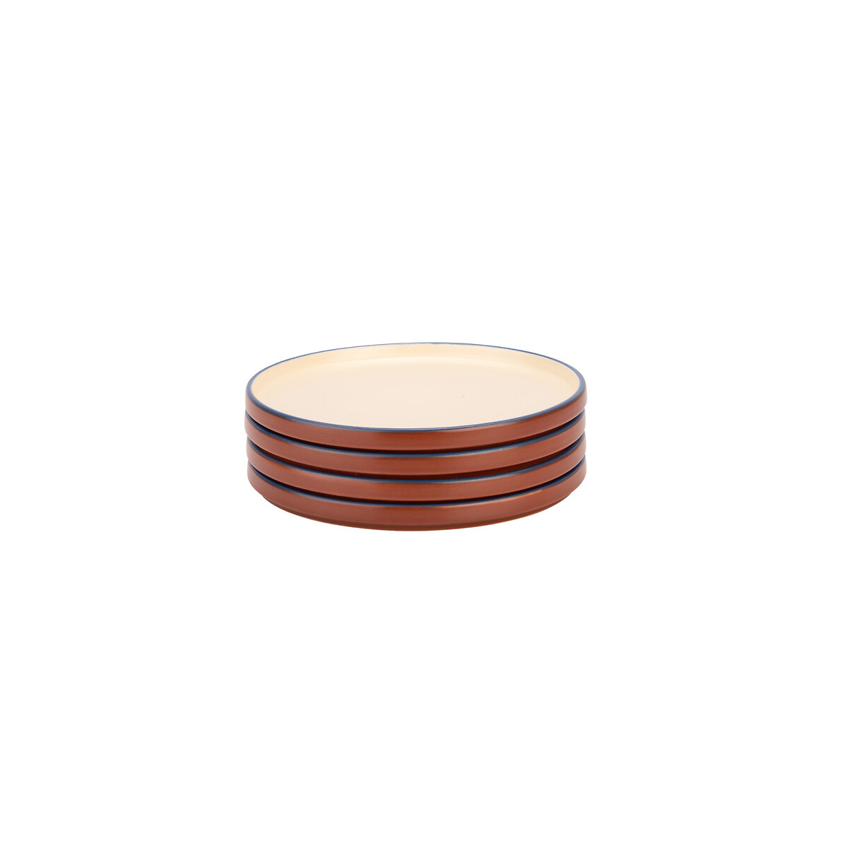 MADE.COM Set of 4 Allesio Side Plates in Brown brown , MADE