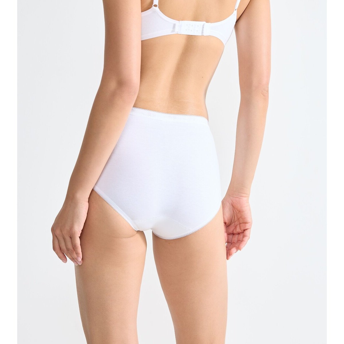 Cuecas médias Sloggi Basic (lote 3+1 grátis) branco, SLOGGI