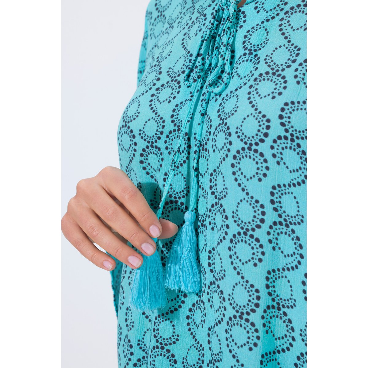 Tunique coupe évasée aqua foncé, ULLA POPKEN