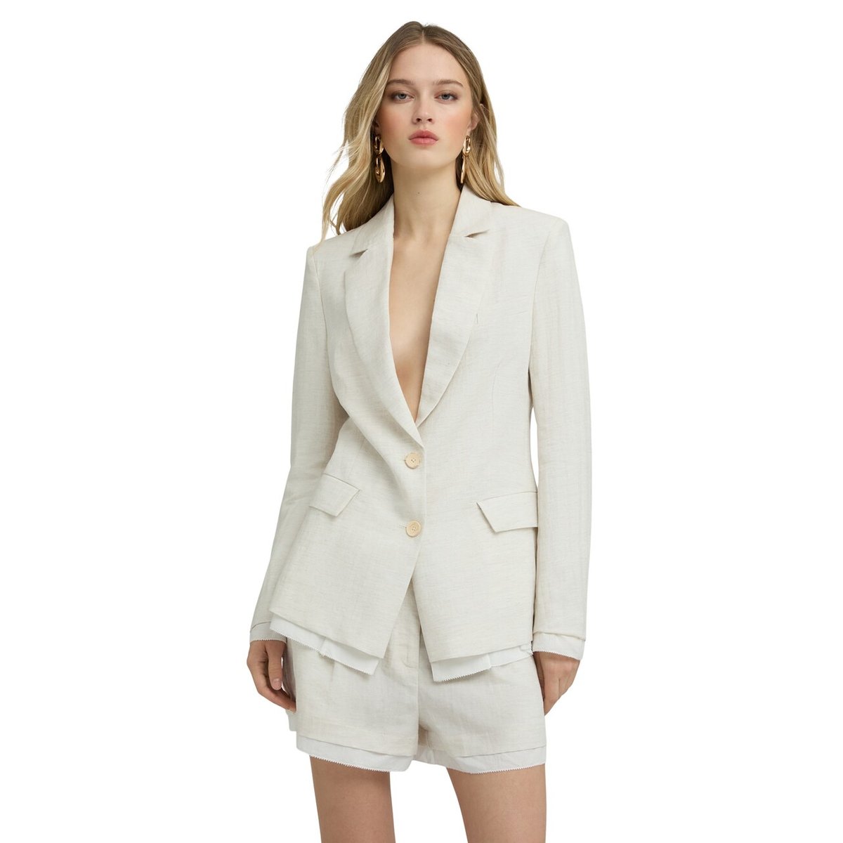 Blazer structuré blanc, MOTIVI