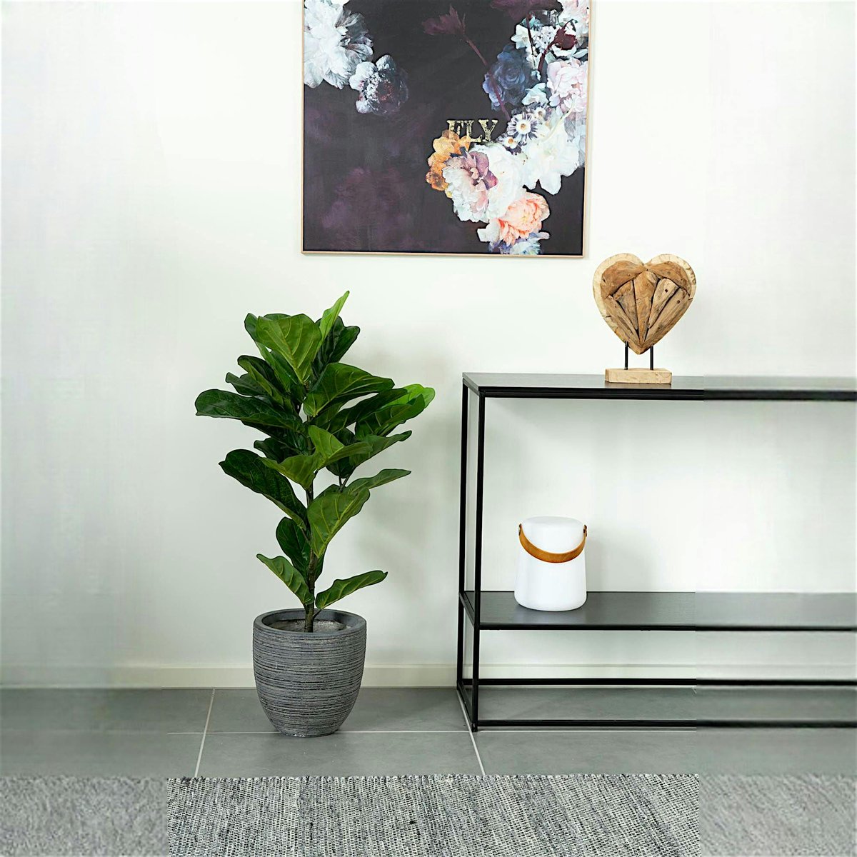 Ficus artificiel en pot H 100 cm vert, PIER IMPORT