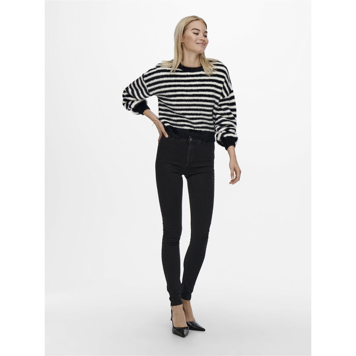 Pull En Maille ONLPIUMO Pull en maille black 3, ONLY