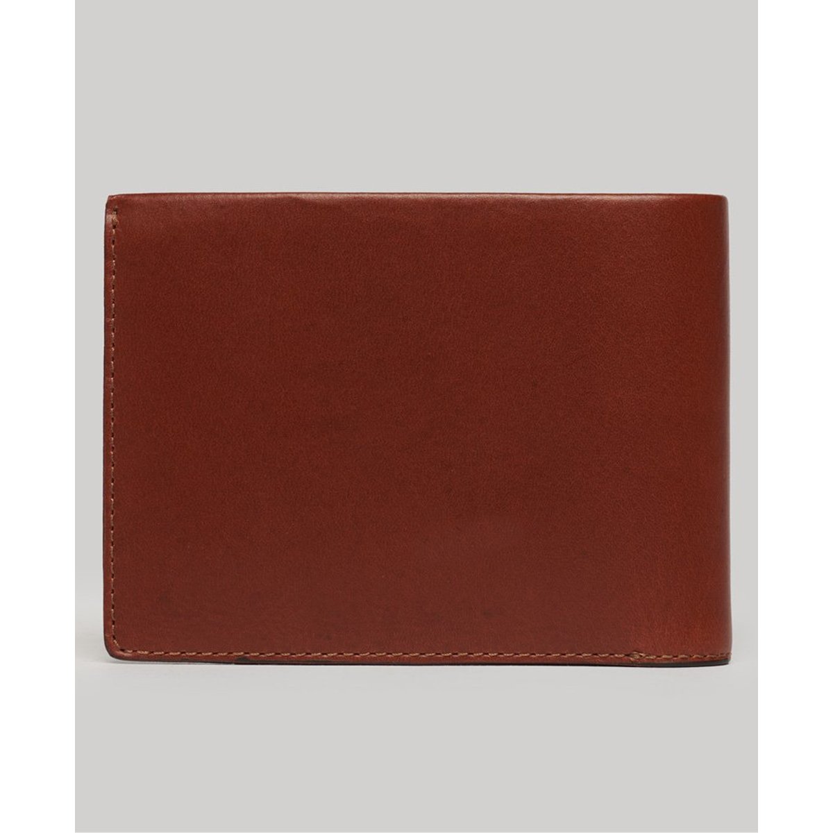 Portefeuille en cuir dans sa boîte marron cognac, SUPERDRY