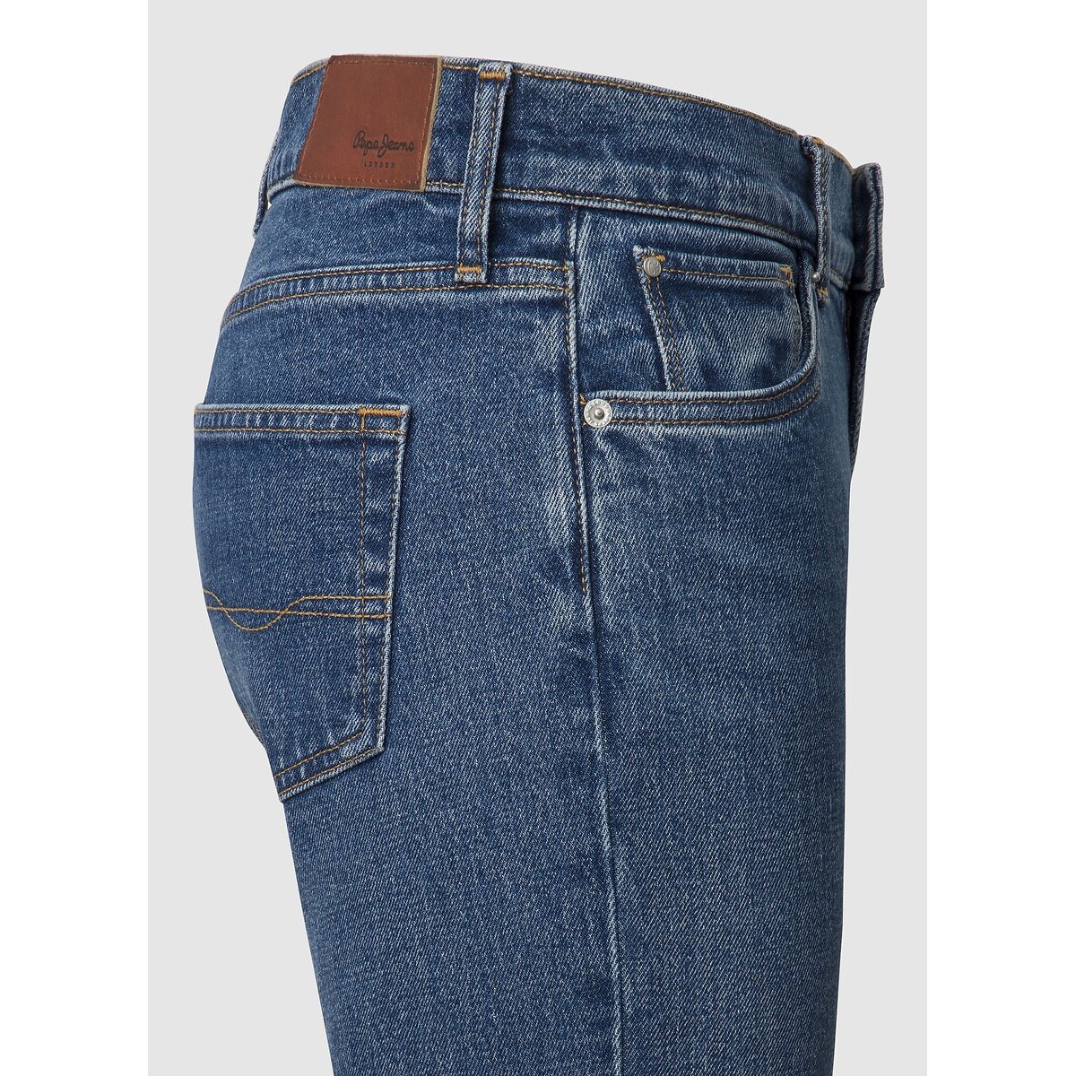 Slim Fit Jeans with High Waist dark comfort, PEPE JEANS