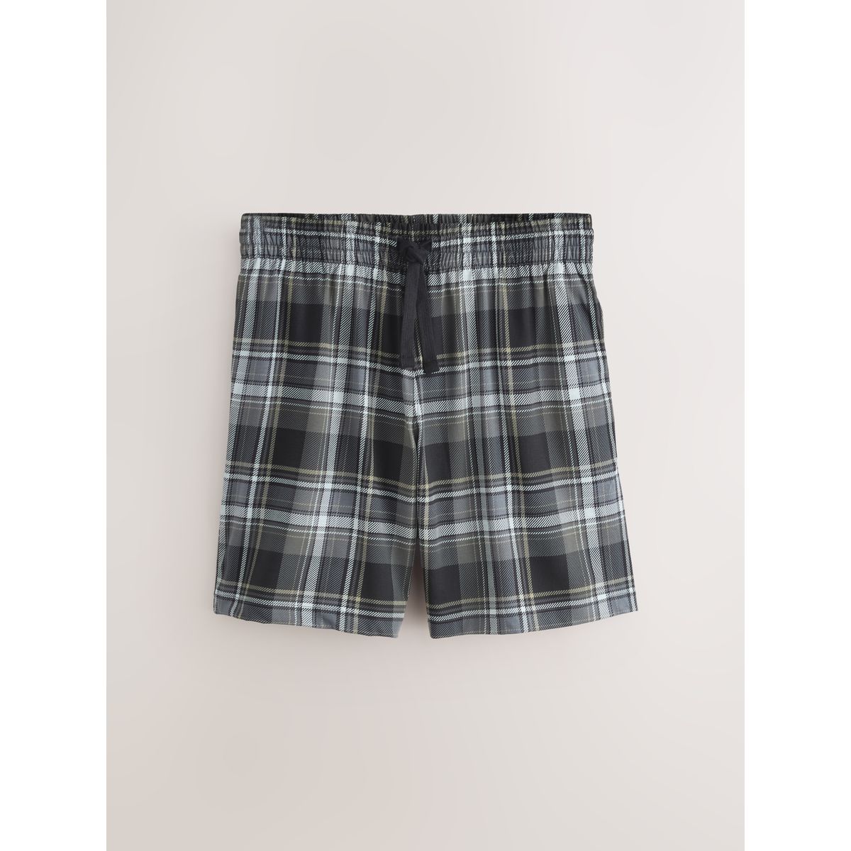 Pyjama en jersey à carreaux, lot de 2 noir/bleu marine, NEXT
