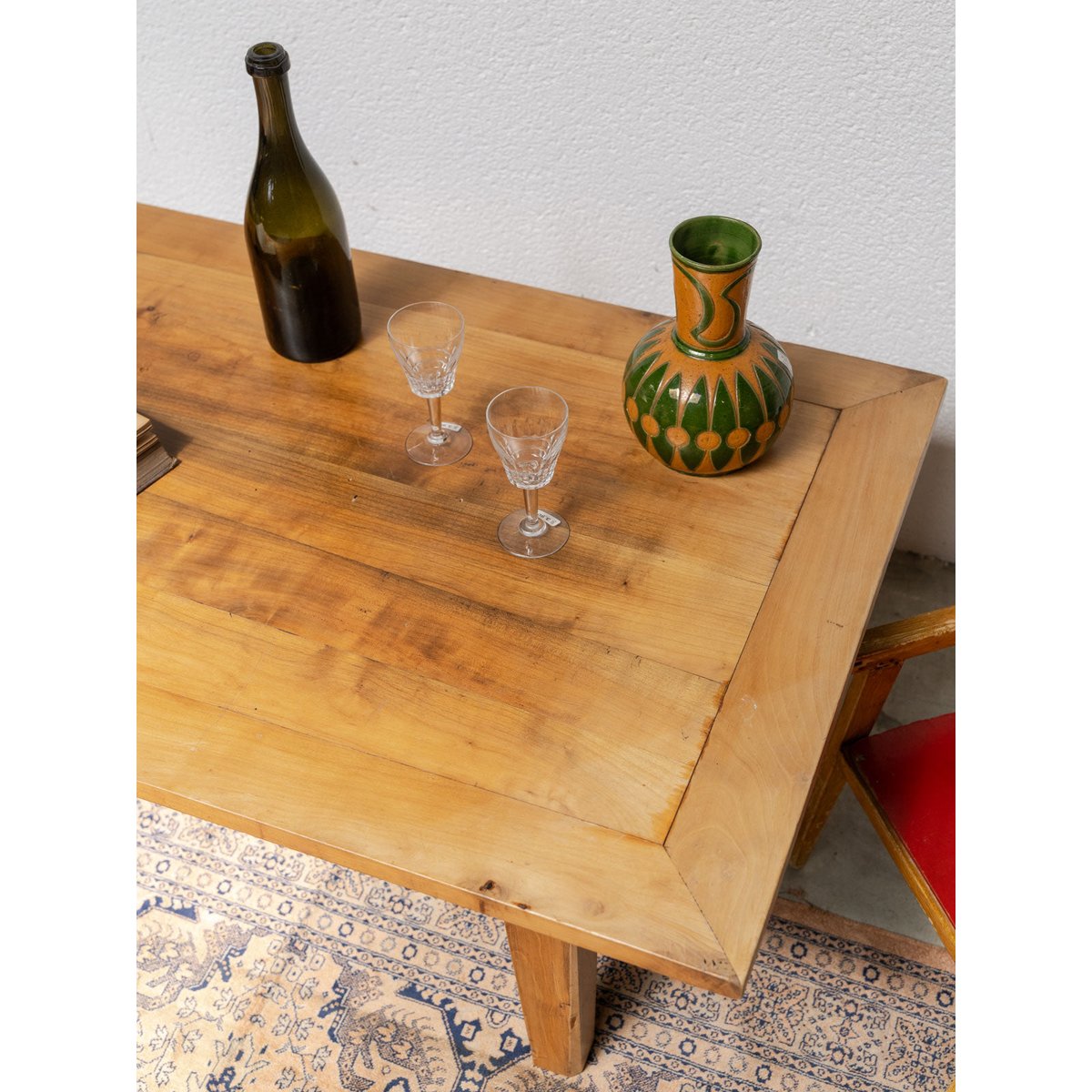 Table basse en bois Léonie N°941 - Bon état bois clair, DEBONGOUT