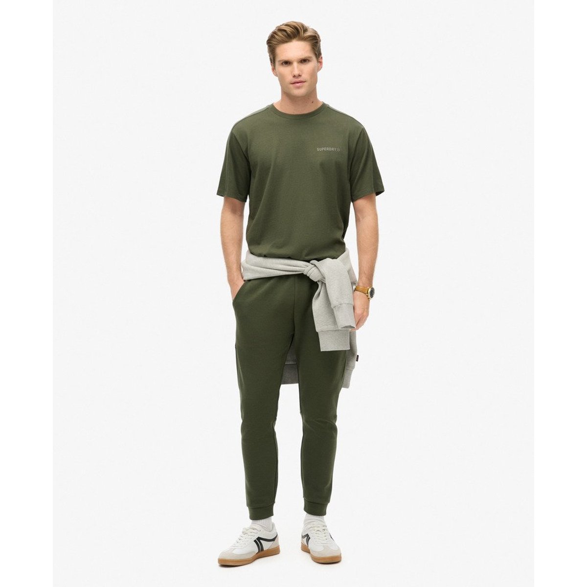 T-shirt décontracté Tech vert mousse foncé, SUPERDRY