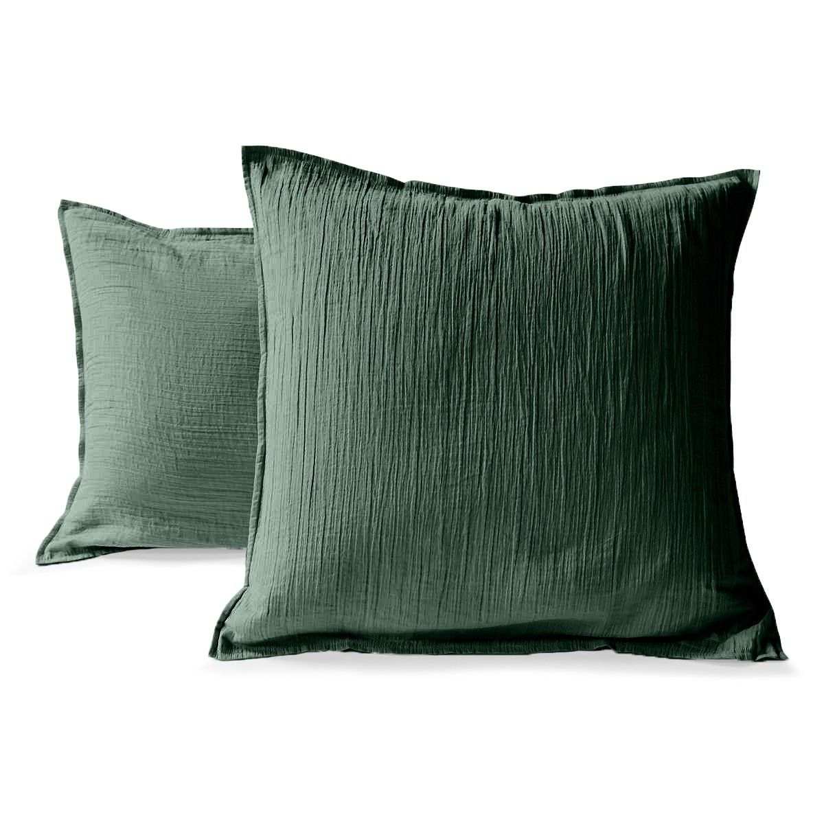 Taie D'oreiller - GAZE DE COTON gris taupe, TRADITION DES VOSGES