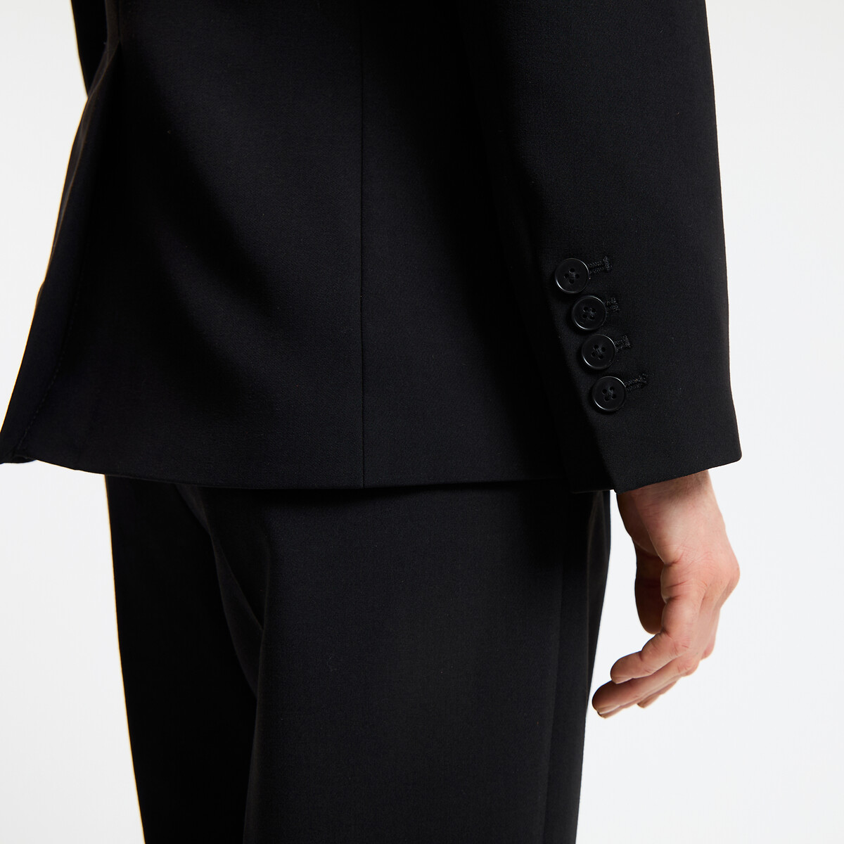 Veste blazer coupe cintrée noir, LA REDOUTE COLLECTIONS