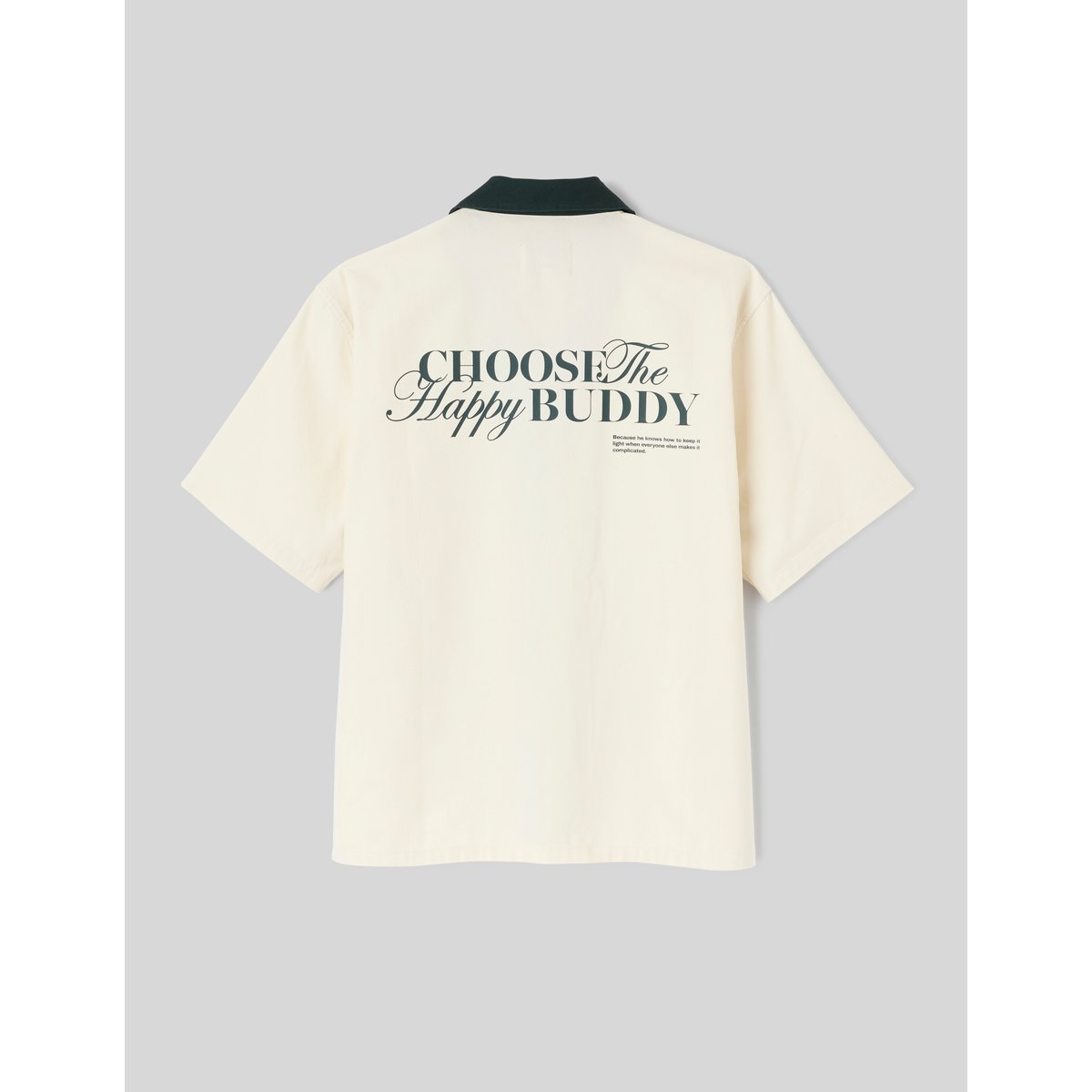 Chemise manches courtes fantaisie naturel, BZB