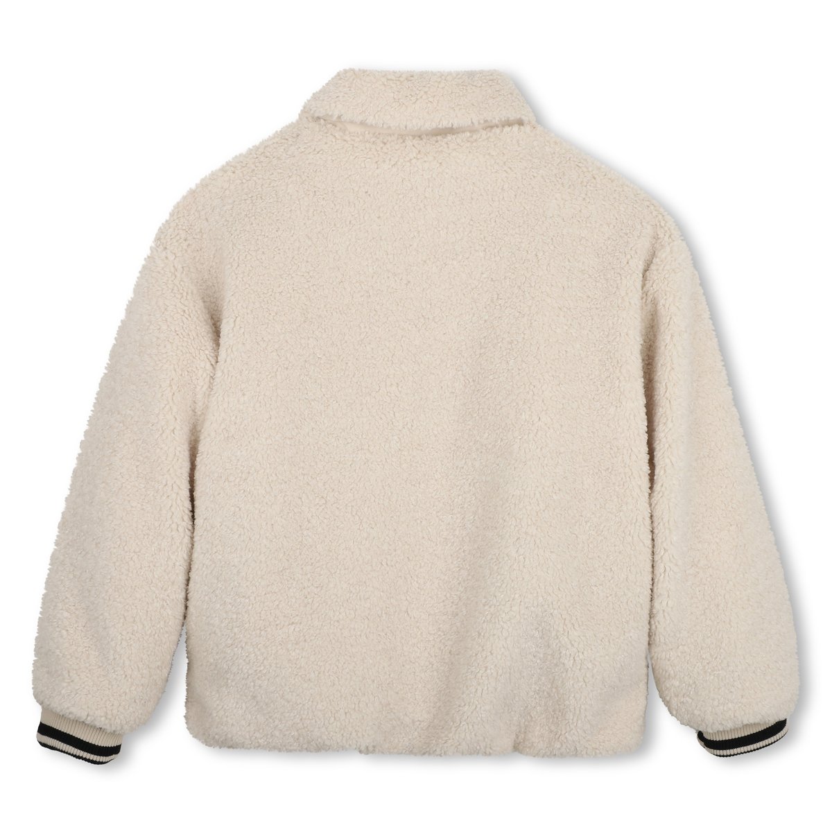 Blouson en sherpa lime stone, KARL LAGERFELD KIDS