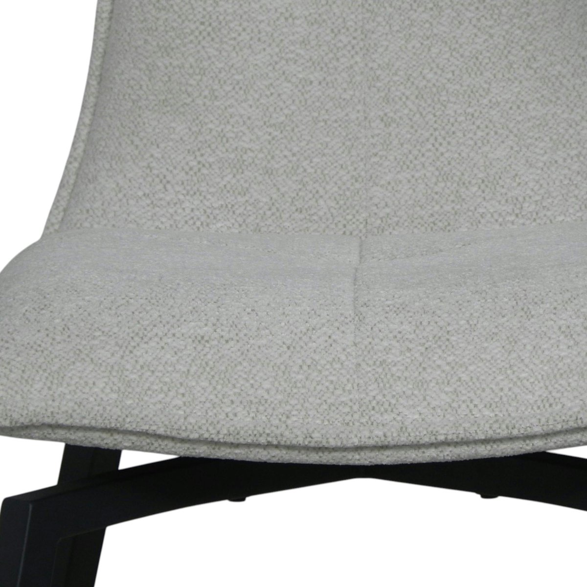 Chaise beige pivotante en velours avec passepoil (lot de 2) LOMBARDIE taupe, PIER IMPORT