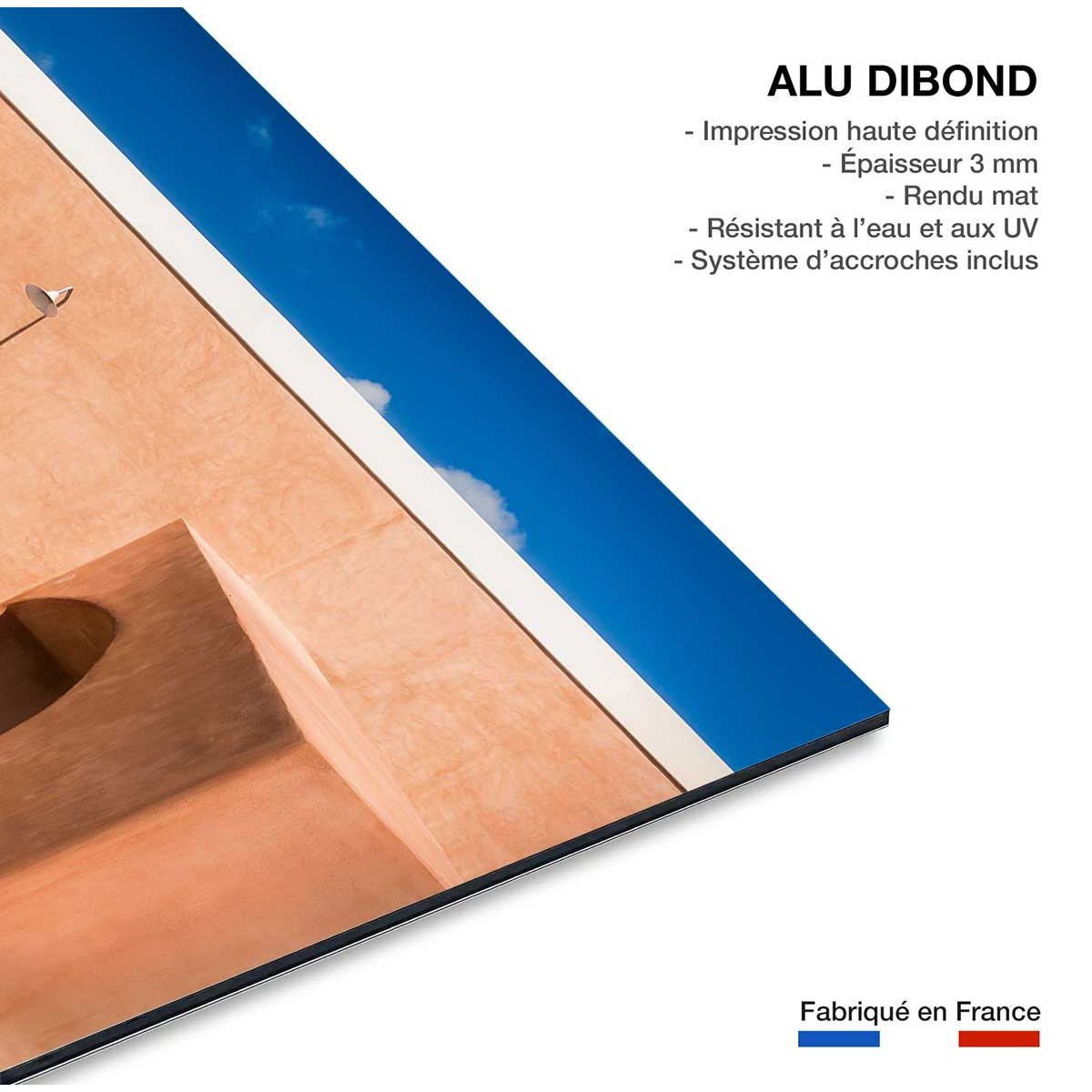 Tableau terracotta house tableau alu dibond, HEXOA