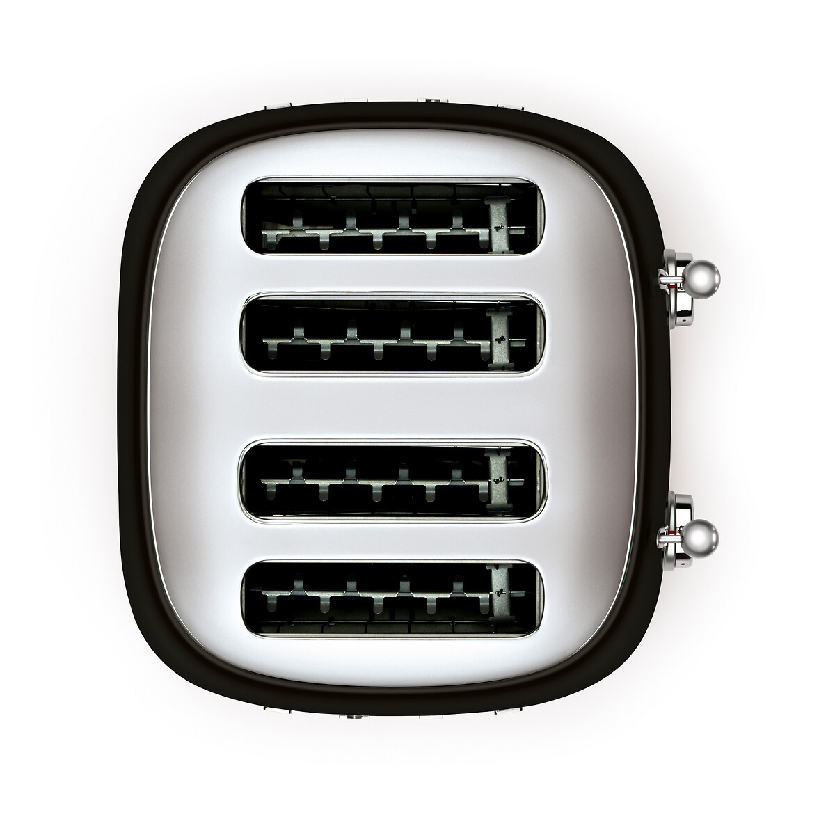Retro Style 4-Slice Toaster - TSF03 black, SMEG