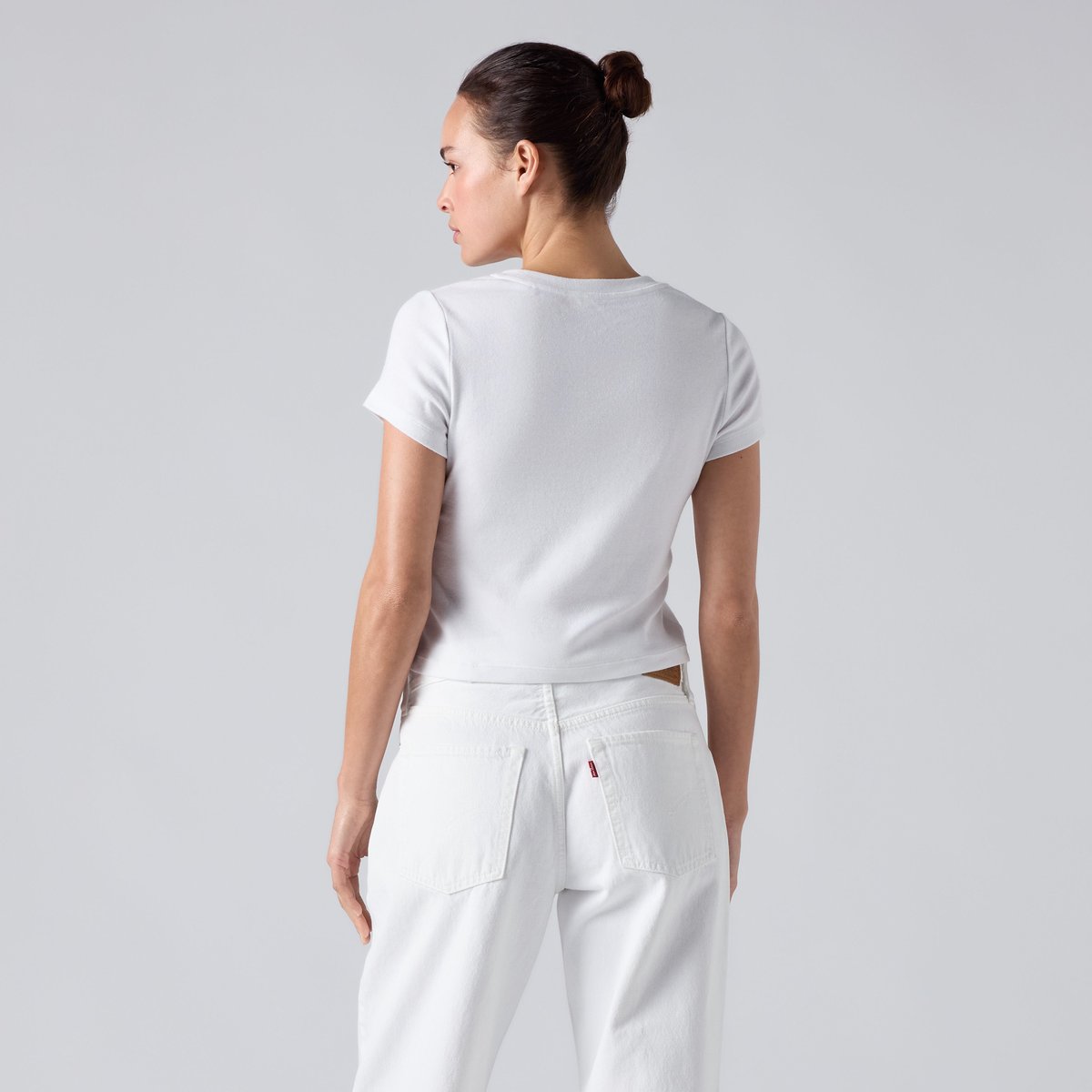Baby Tee graphique Essential blanc - emb club logo bright white, LEVI'S