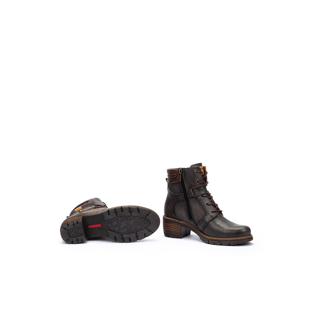 Bottines à talon cuir San Sebastia lead, PIKOLINOS