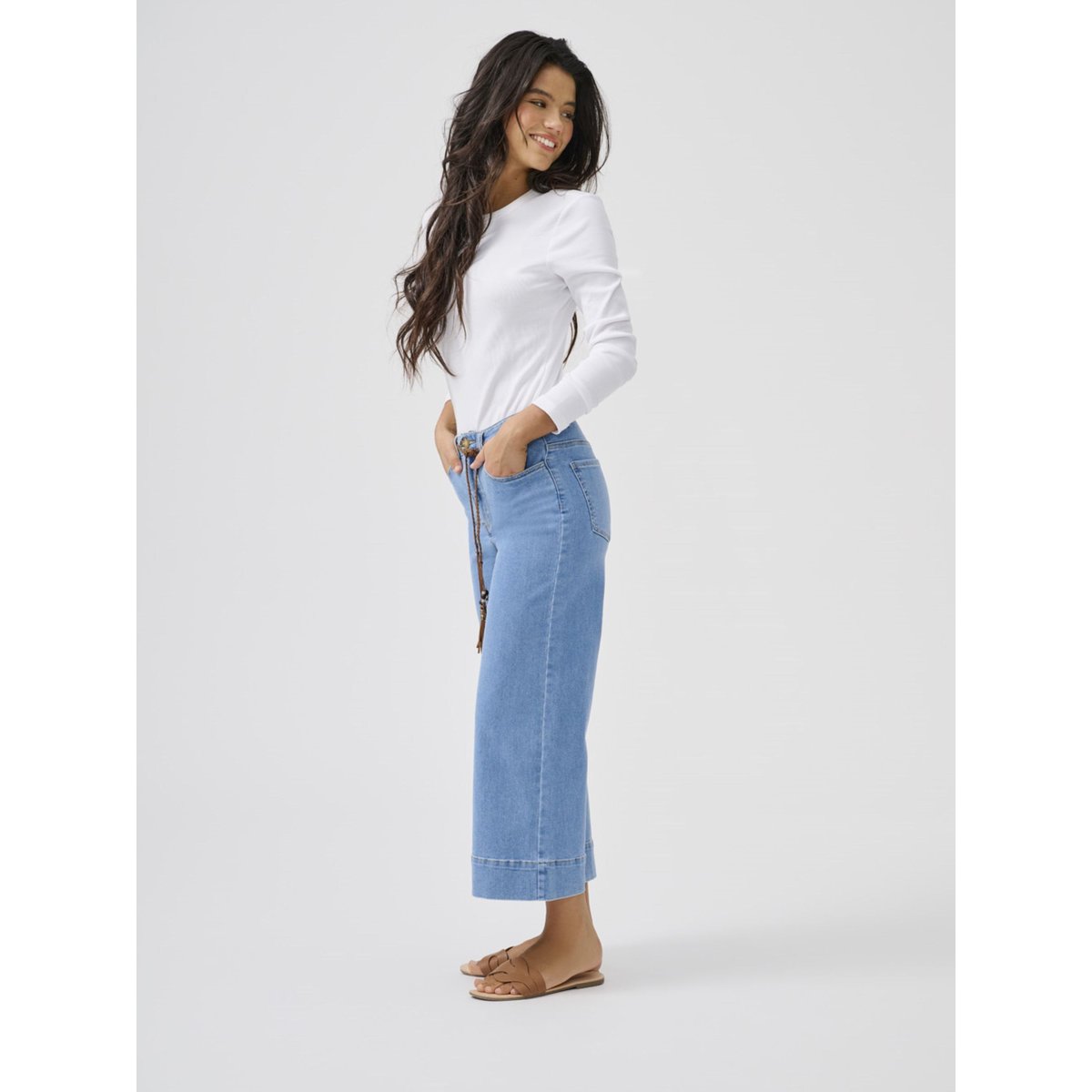 Jean À Jambe Large medium blue denim, ONLY