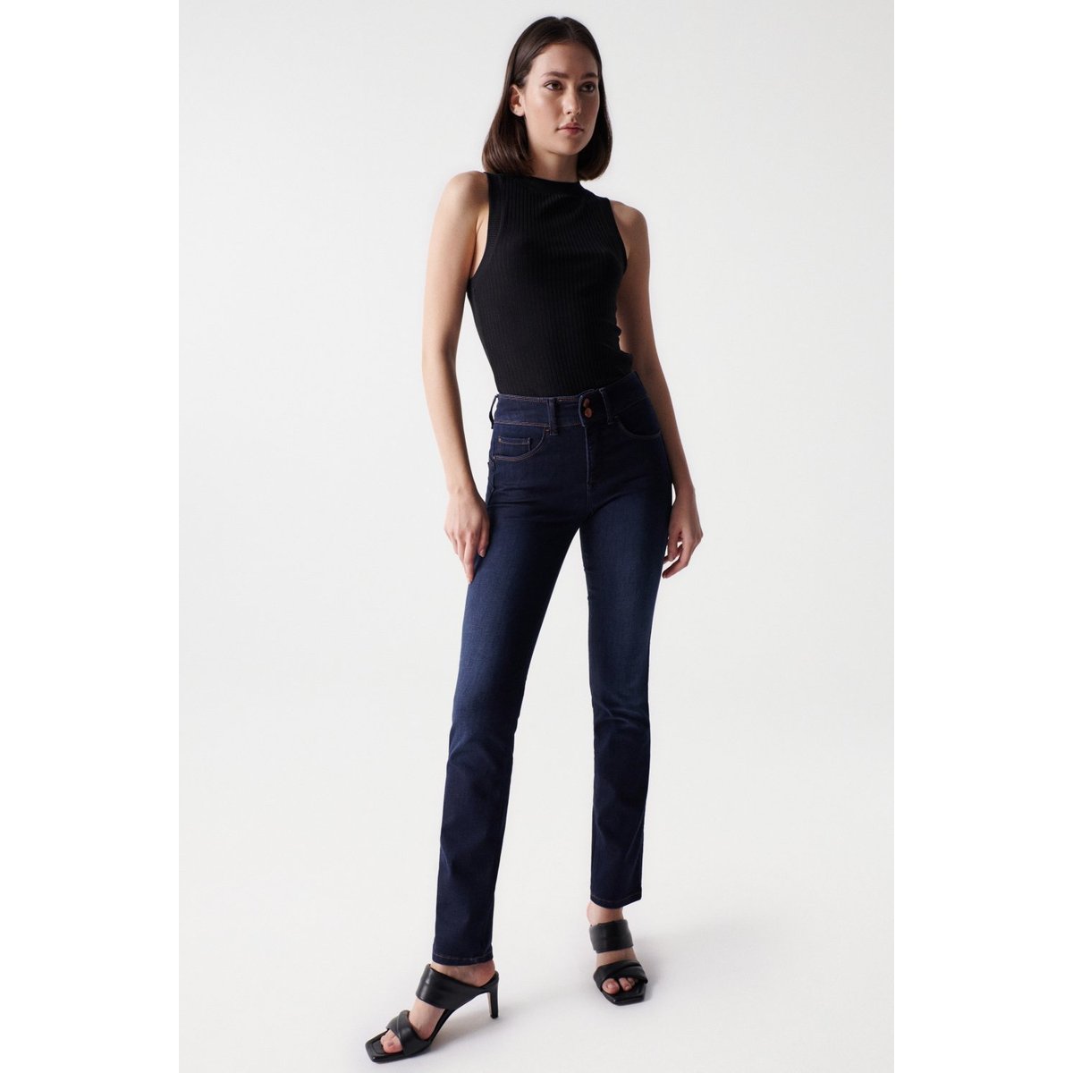 JEAN SECRET PUSH IN SLIM bleu foncé, SALSA JEANS
