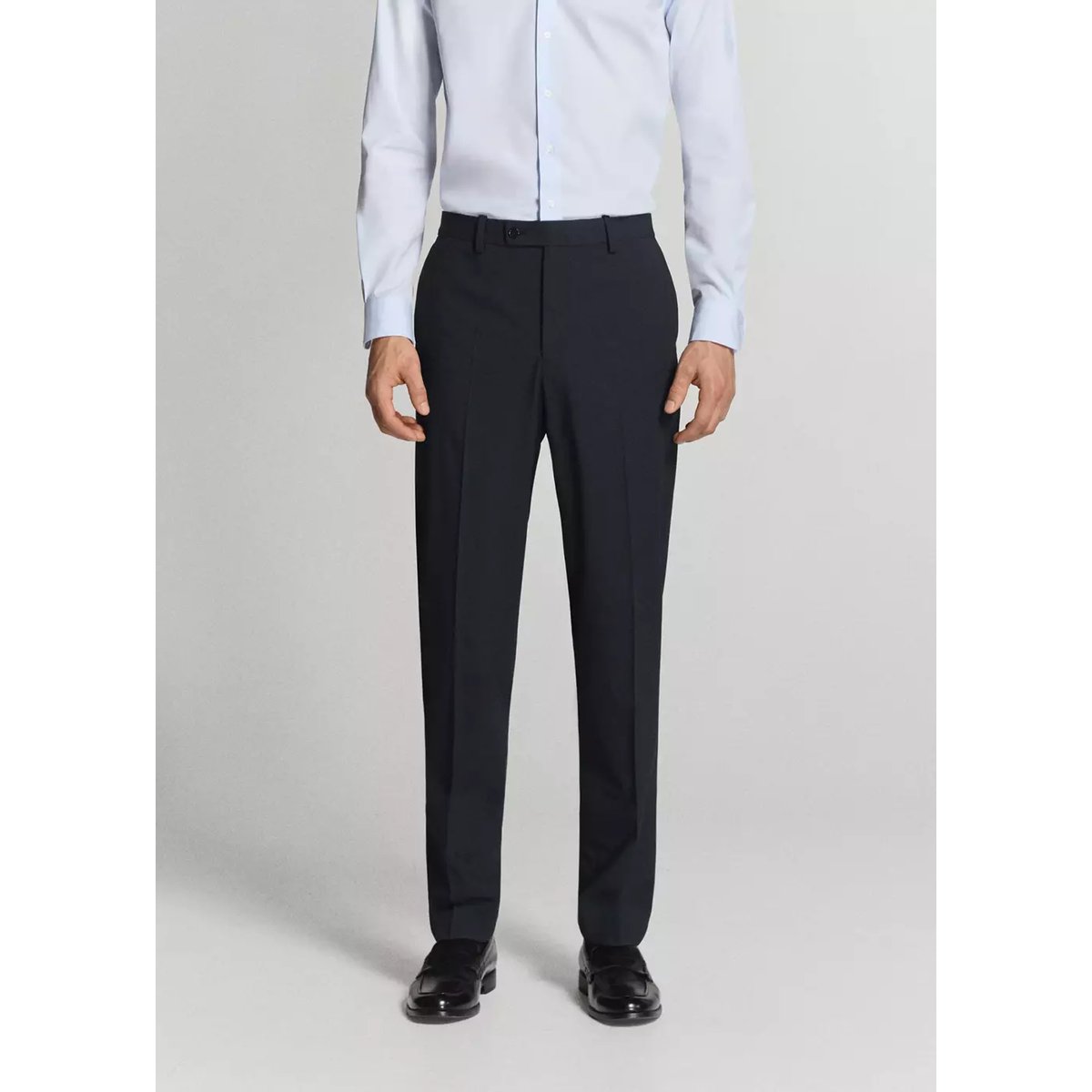 Pantalon de costume London regular-fit bleu marine, MANGO MAN
