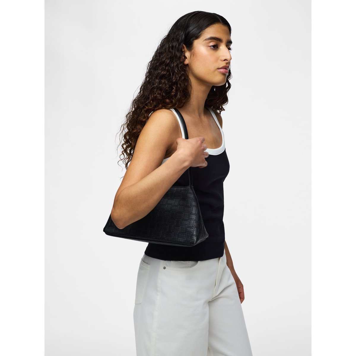 Sac Porté Épaule noir - black1, PIECES