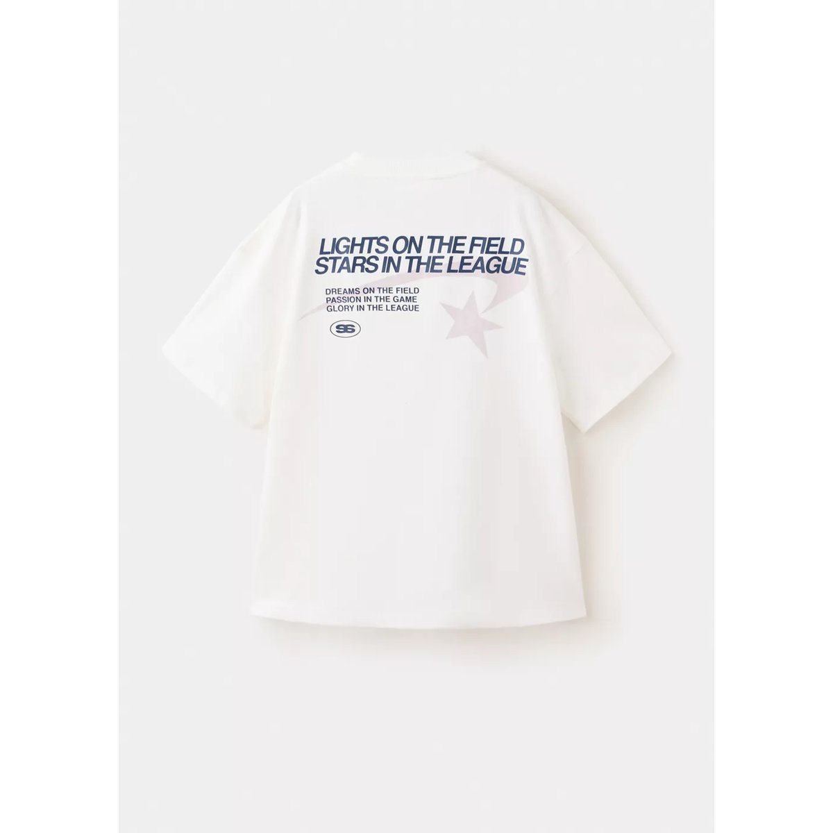 T-shirt oversize imprimé blanc, MANGO KIDS