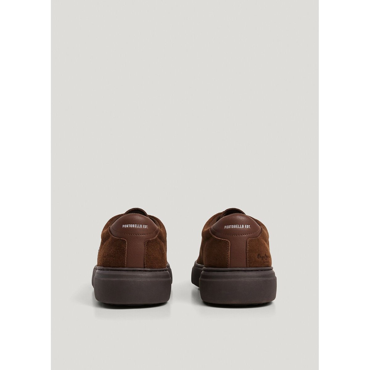 Scarpe da ginnastica in pelle scamosciata, Colins Street marrone, PEPE JEANS