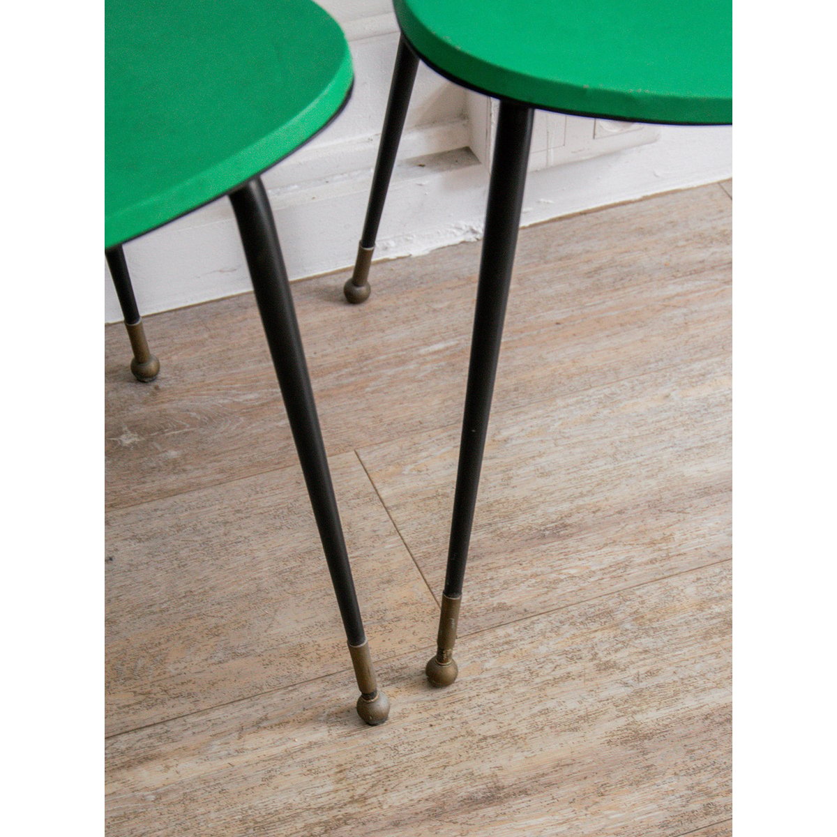 Lot de chaises vertes Diana N°284 - Bon état vert, DEBONGOUT
