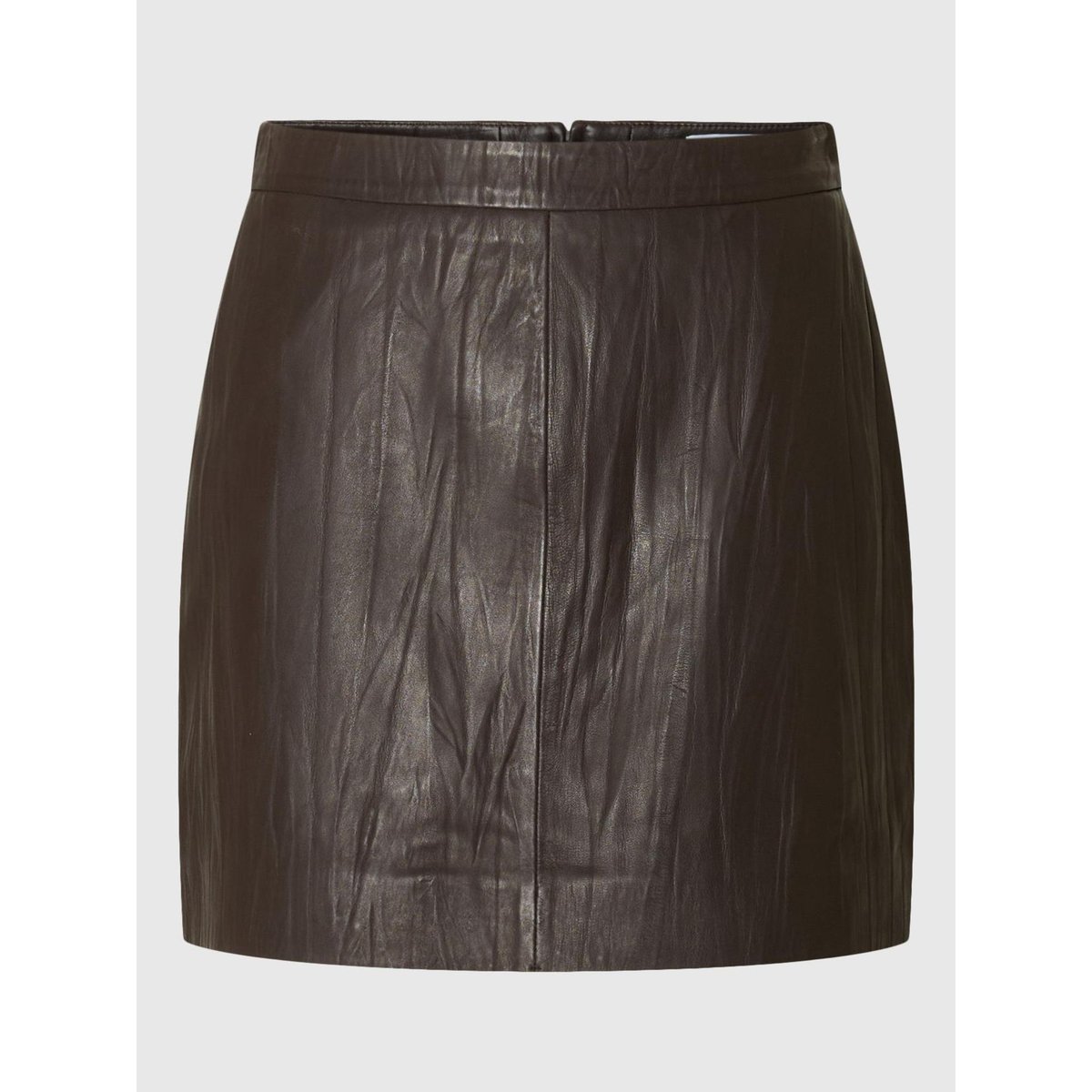 Mini-Jupe En Cuir marron - delicioso, SELECTED