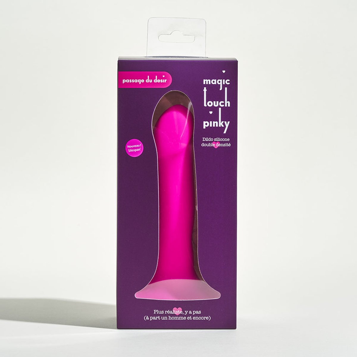 Vibromasseur non vibrant Magic Touch Pinky double densité rose, PASSAGE DU DESIR