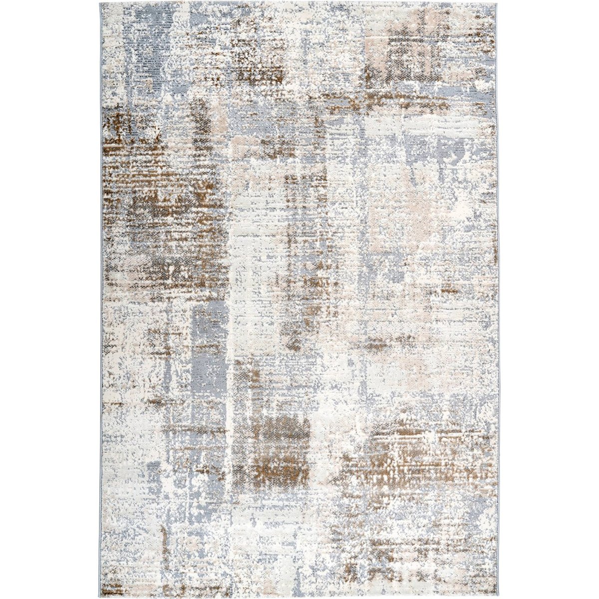 Tapis géométrique effet 3d, Dos en jute taupe clair beige et gris, ARTE ESPINA