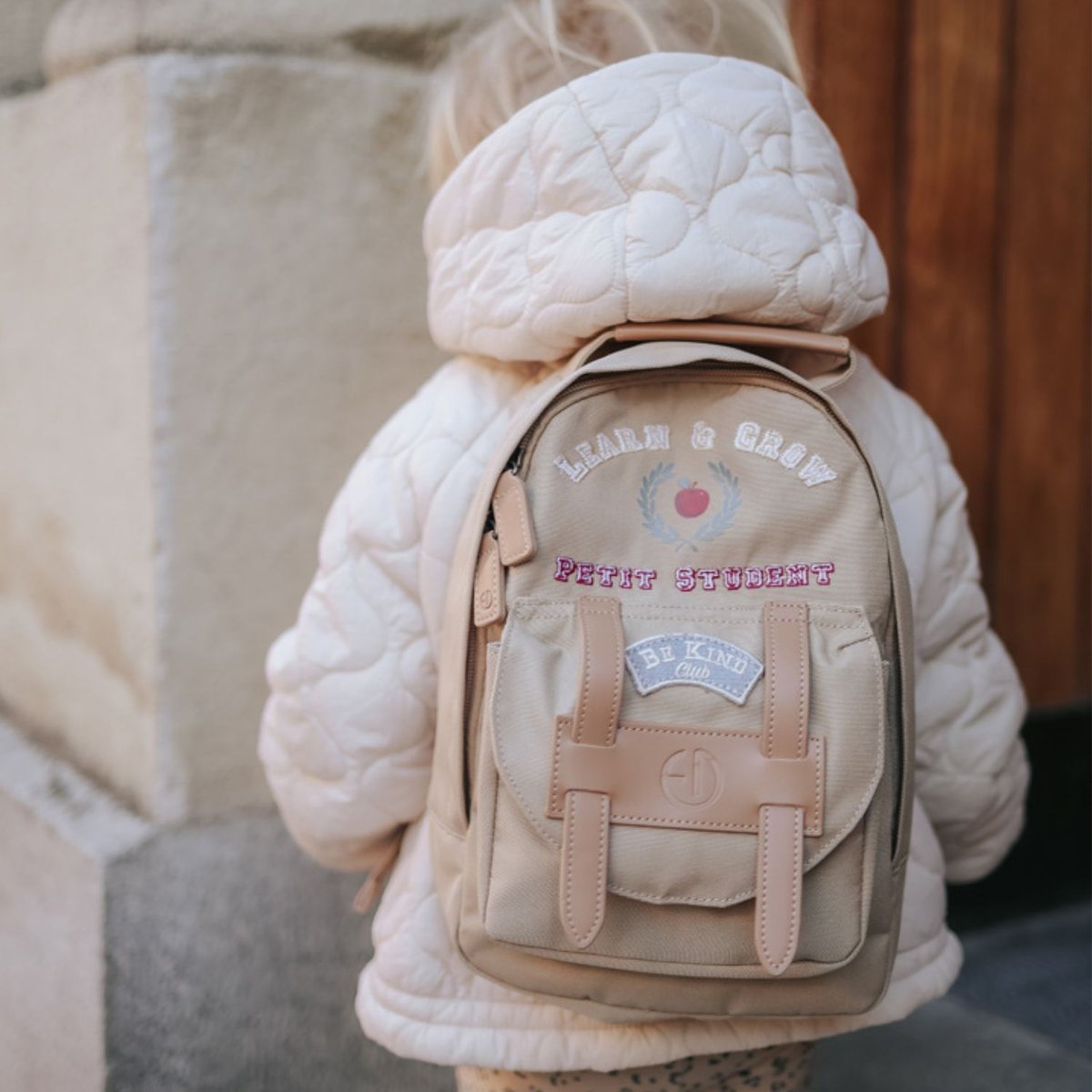 Sac à dos Mini marron, rouge, blanc, ELODIE DETAILS