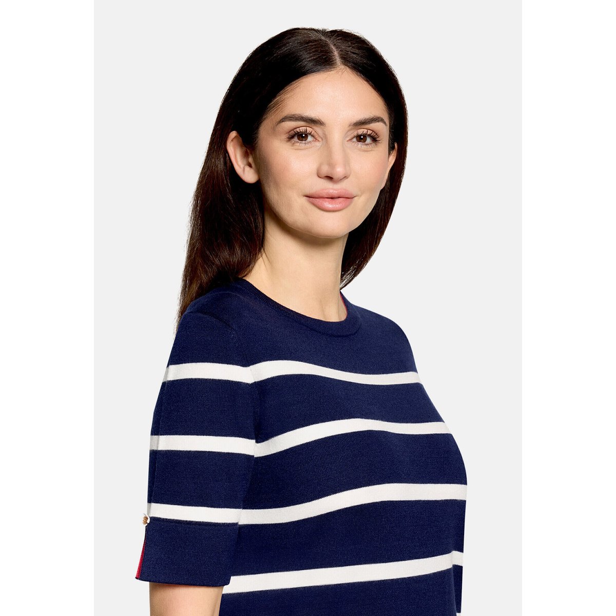 Robe-pull à encolure ronde bleu/blanc, CARTOON