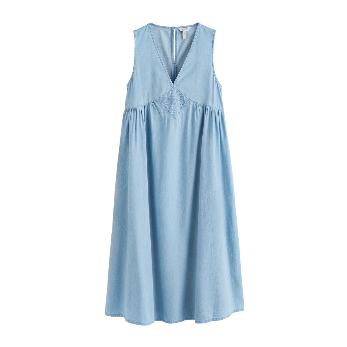 Robe longue de plage détail brodé n. premium bleach blue, NEXT