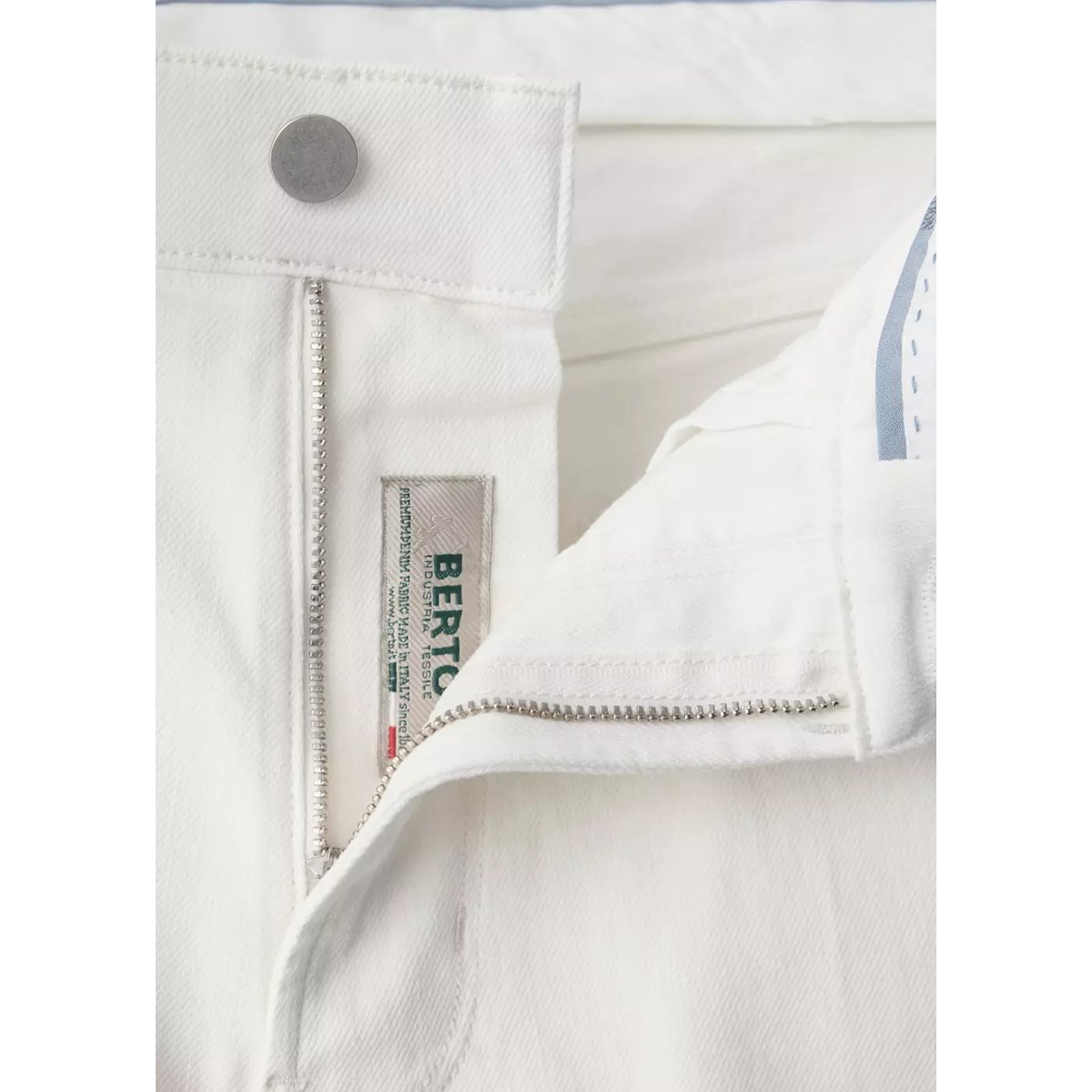 Jean en coton italien coupe regular blanc cassé, MANGO MAN