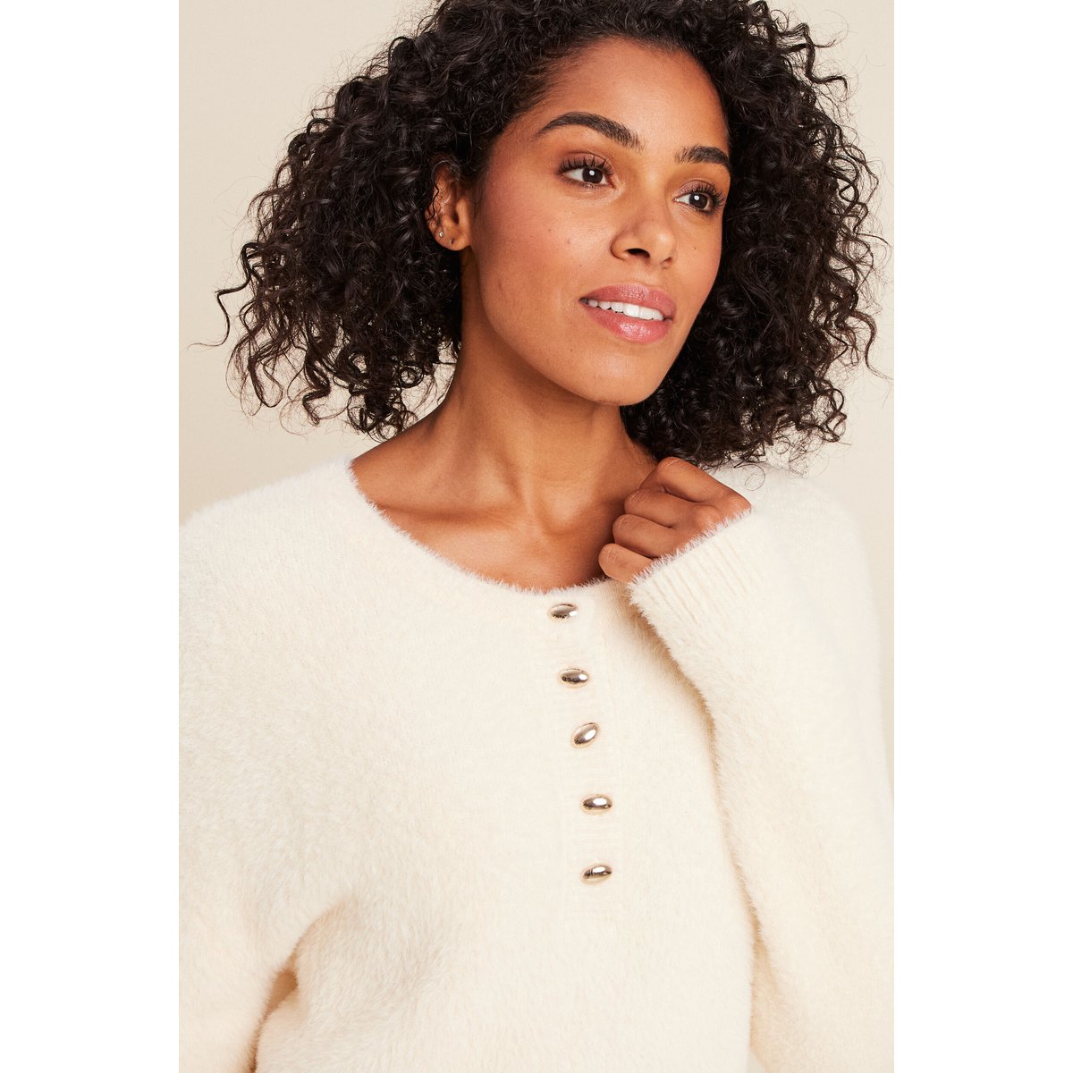 Pull col tunisien ivoire, BREAL