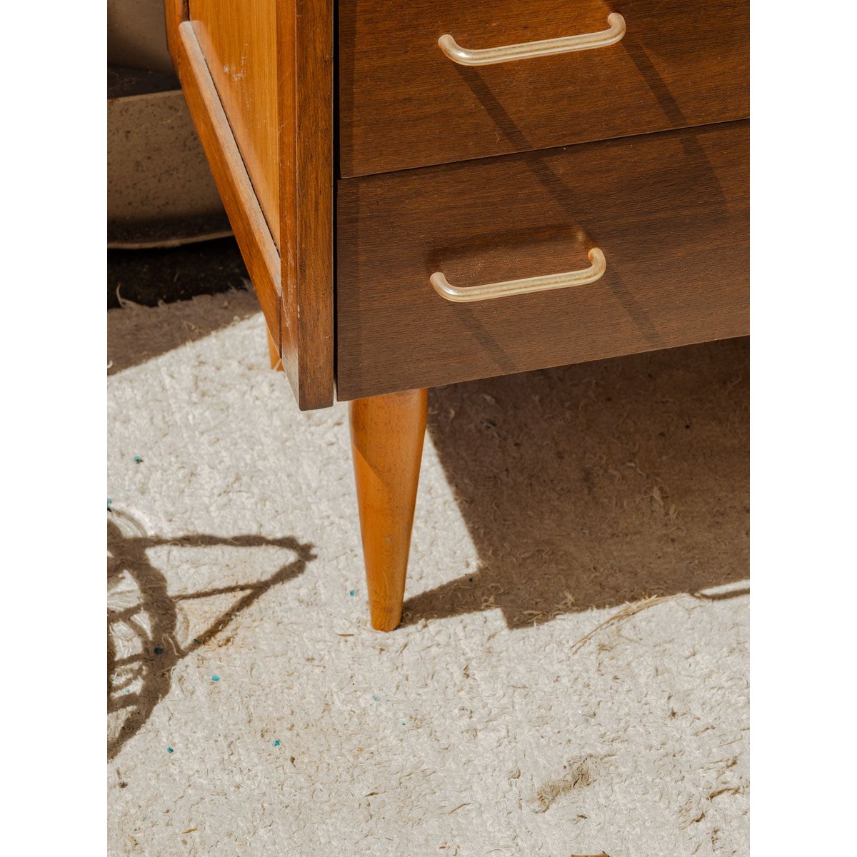 Commode en bois Olga N°676 - Bon état bois foncé, DEBONGOUT
