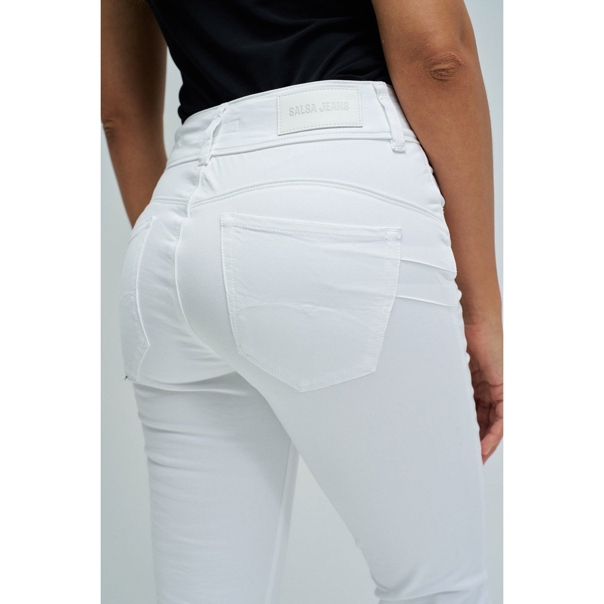 JEAN SECRET PUSH IN BOOTCUT blanc, SALSA JEANS