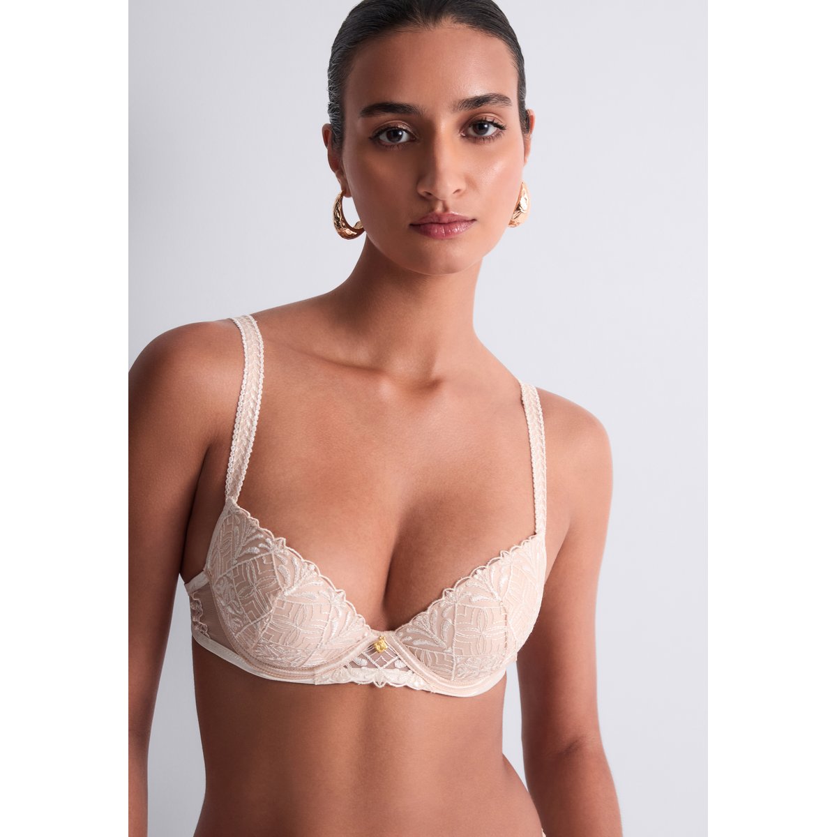 Soutien gorge Push up coque Iconic Calypso rose, AUBADE