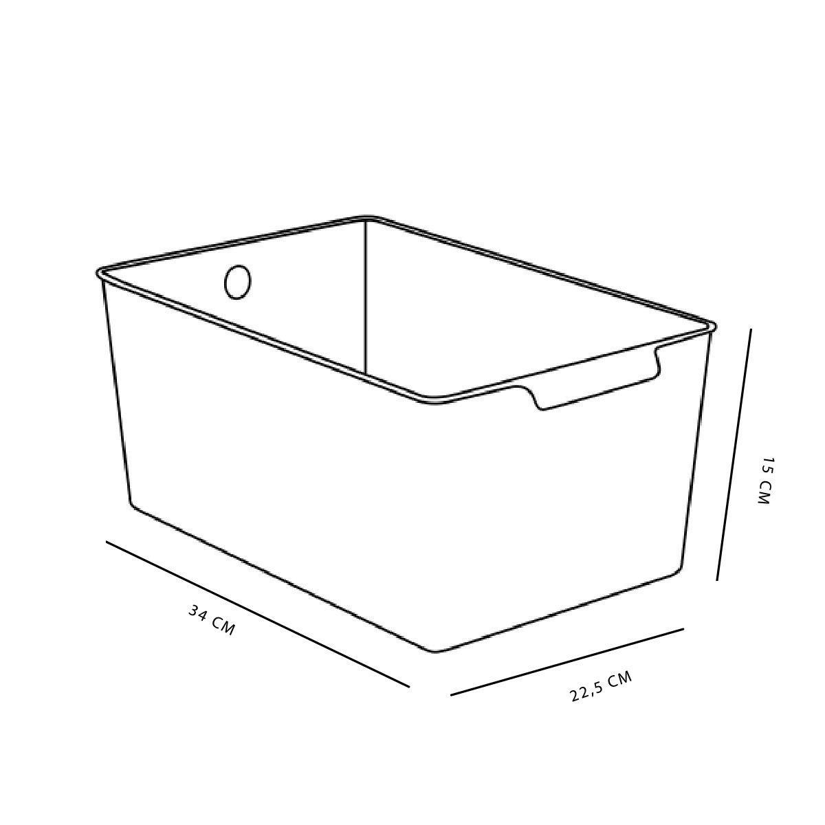 Panier de rangement plastique EQUIPMENT blanc, UTILITY