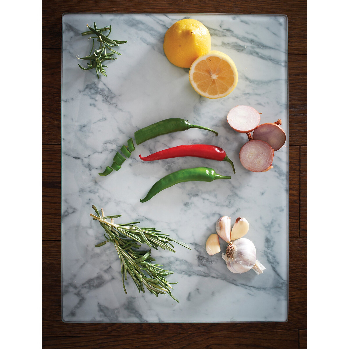 40cm Marble Effect Work Surface Protector cream, TYPHOON