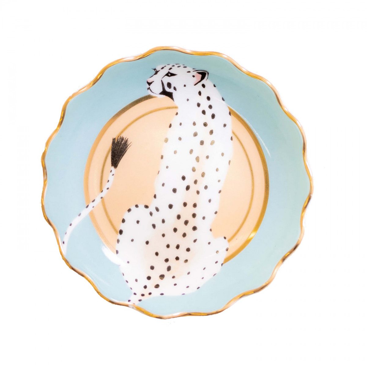 Petite assiette Léopard Trinket multicolore, YVONNE ELLEN