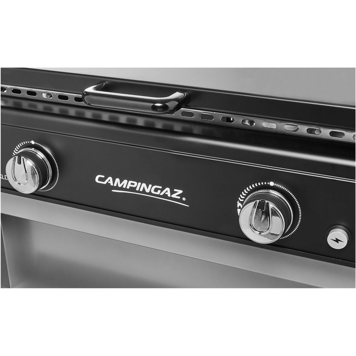 Plancha gaz BLUE FLAME EXLD 2 brûleurs sur chariot, 60x40 cm gris, CAMPINGAZ