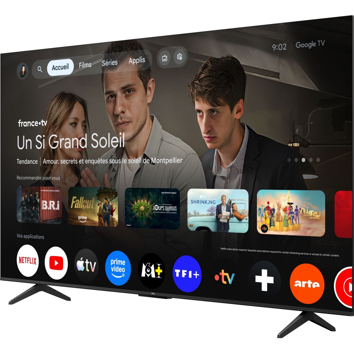 TV LED 75P6L (2026) 75" (191 cm) couleur unique, TCL