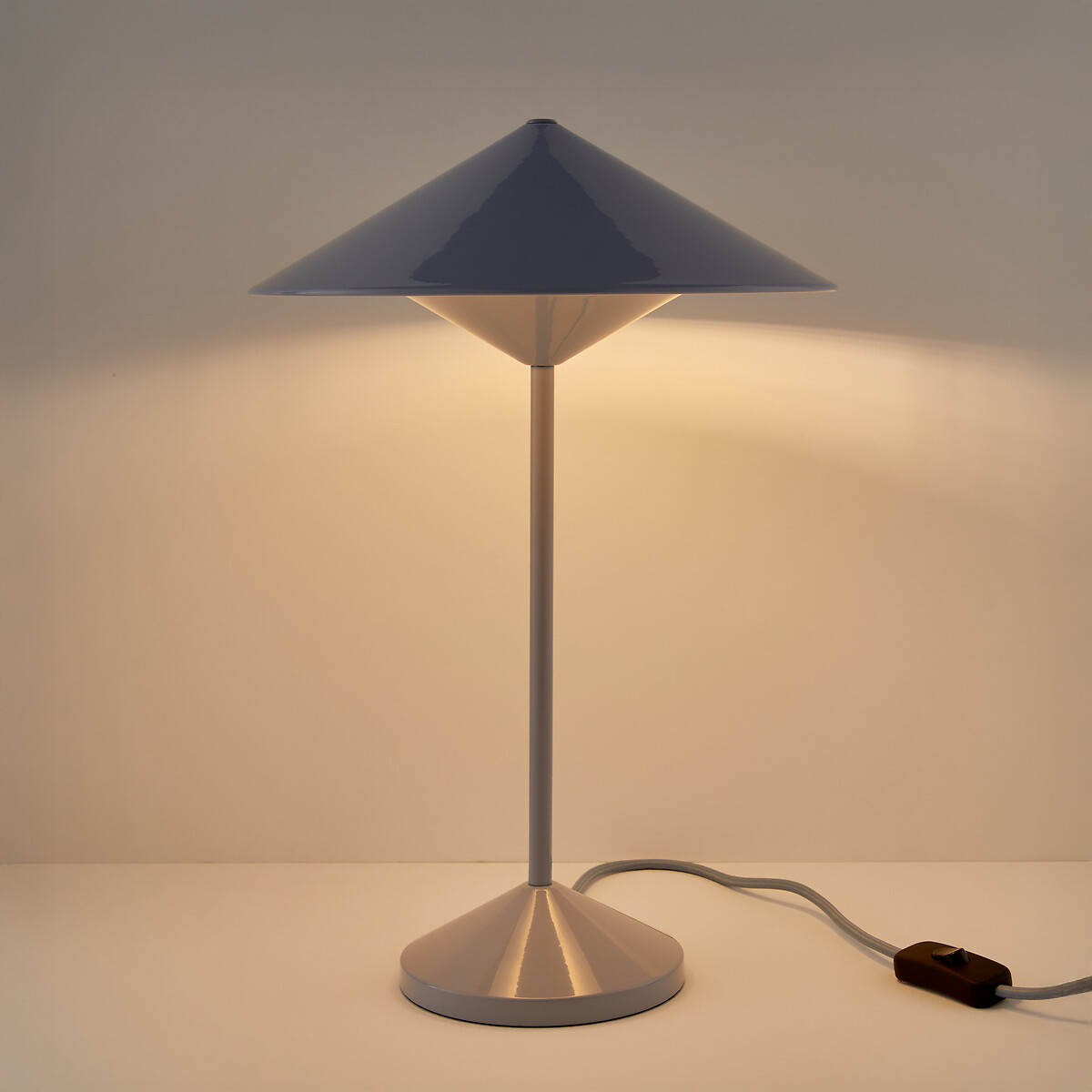 Tischlampe aus Metall Eisen H42 cm, Coney hellblau, LA REDOUTE INTERIEURS