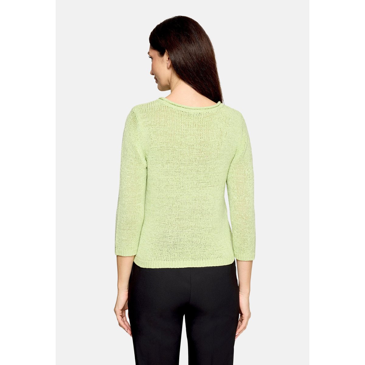 Pull-over en maille à manches 3/4 foam green, BETTY BARCLAY