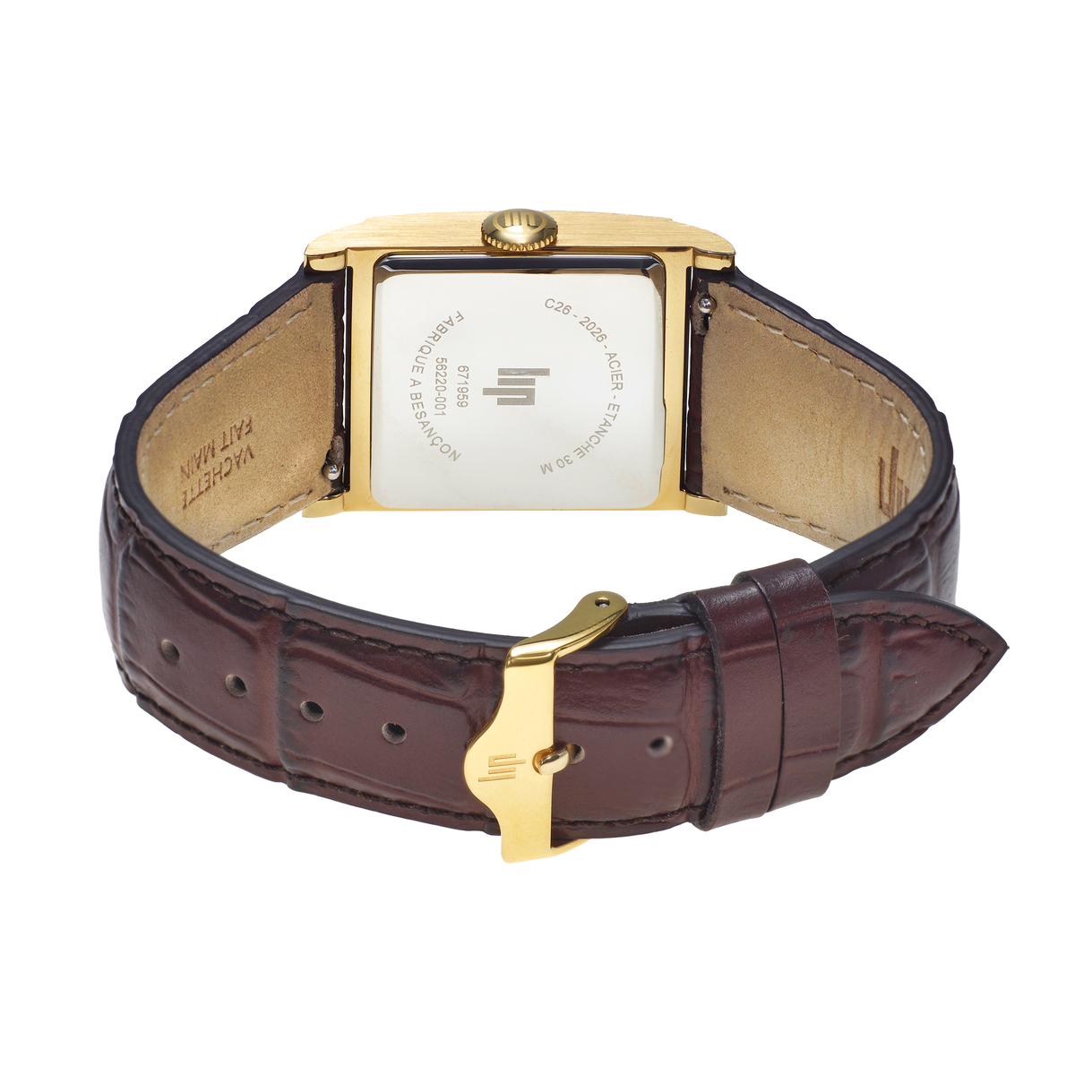Montre Analogique CHURCHILL doré argenté marron, LIP