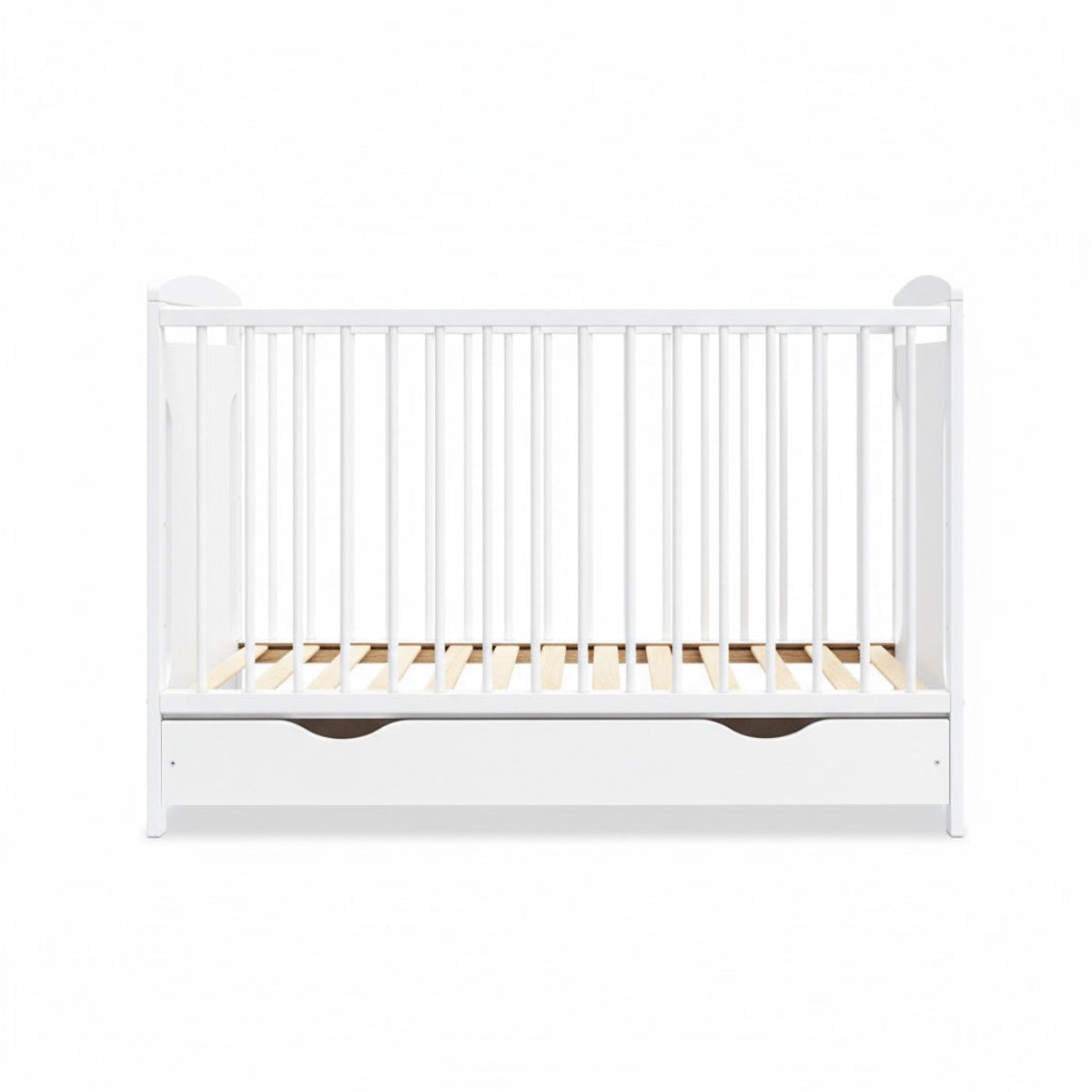 Lit bébé évolutif Margot - Design sobre - Grandit avec l'enfant blanc, MINEA