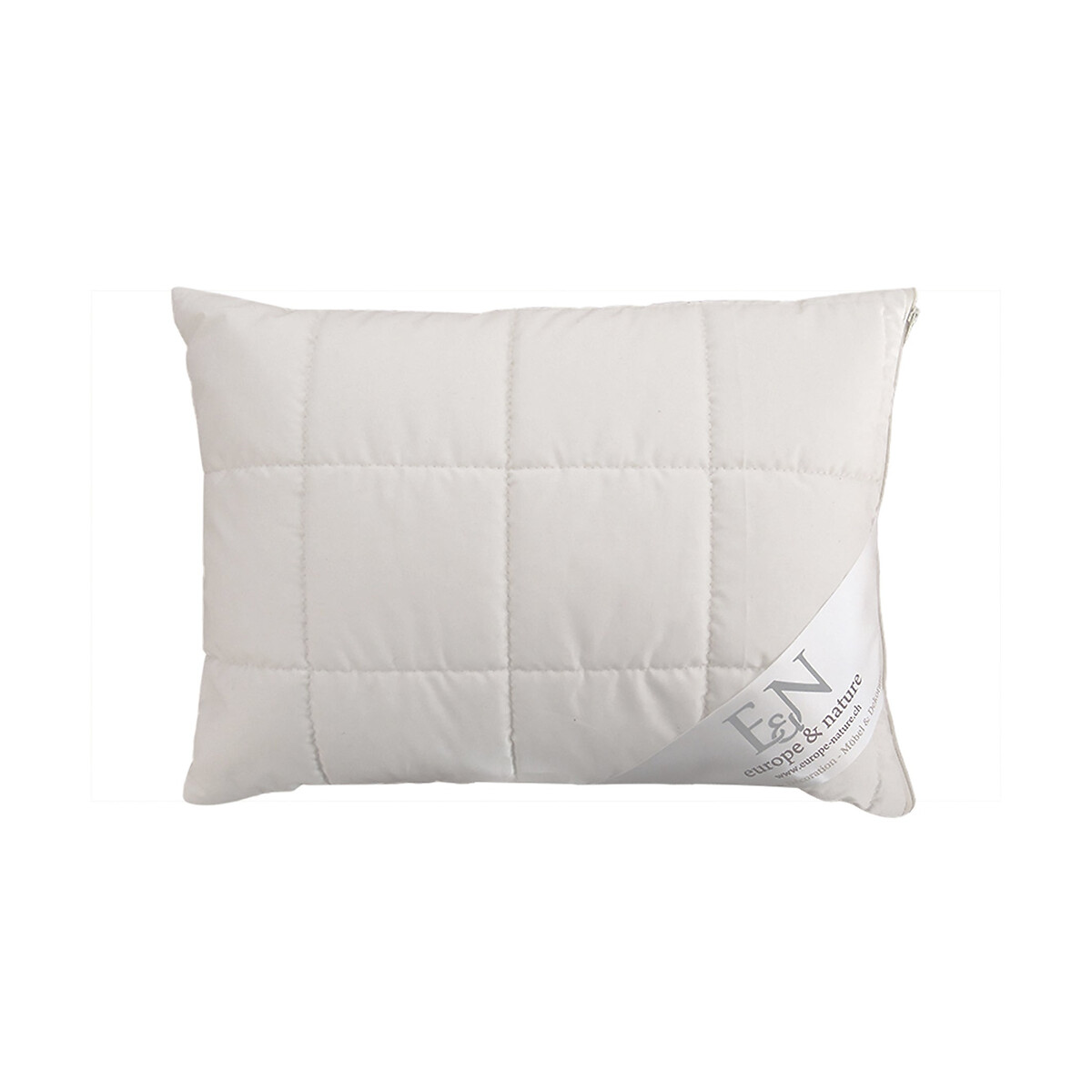 Oreiller en millet avec double couverture blanc, EUROPE & NATURE