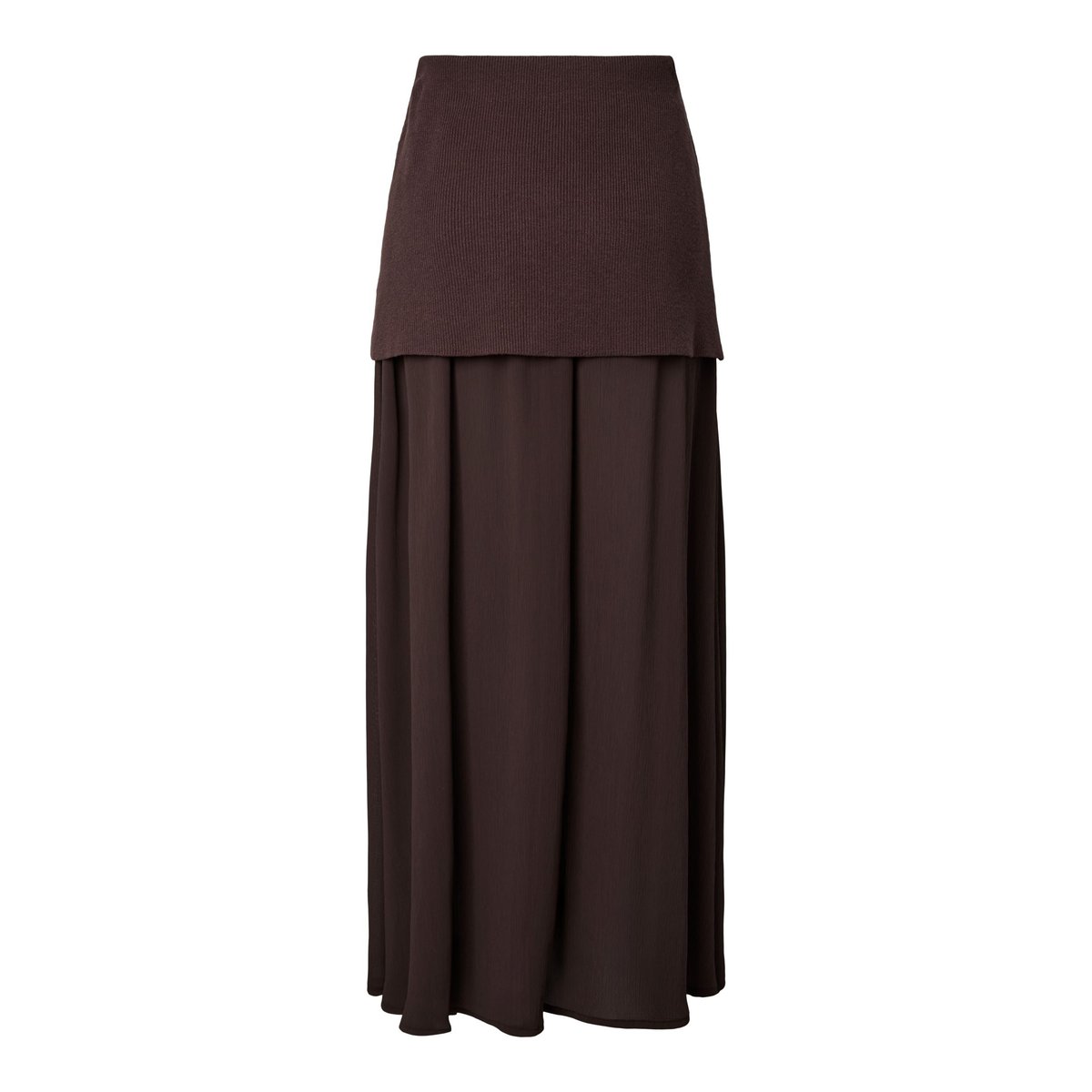Jupe En Maille marron - coffee bean1, YAS